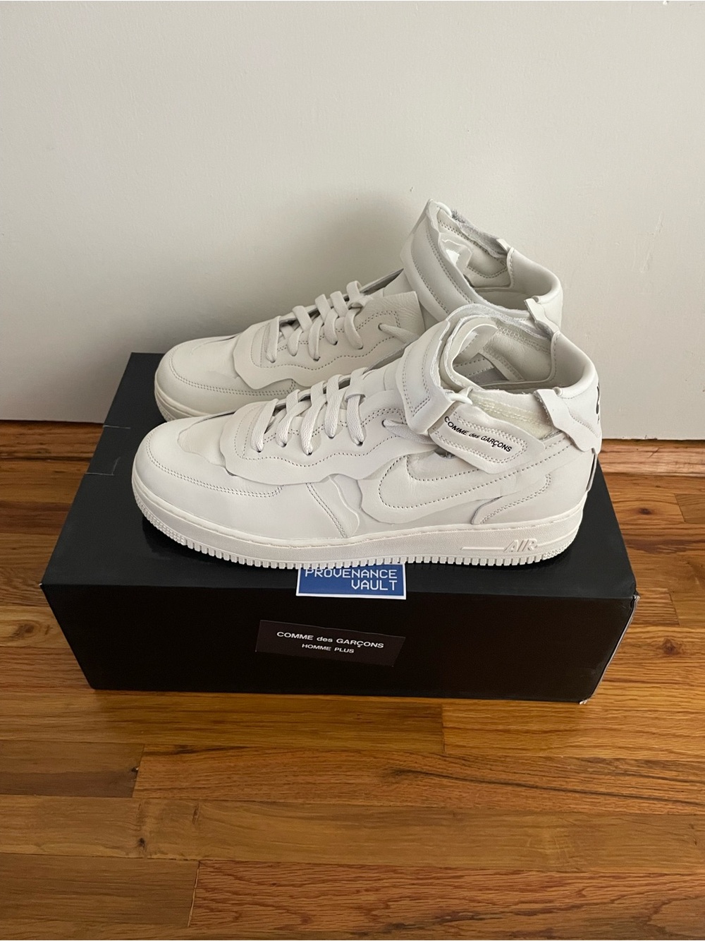 Comme des Garçons x Nike Air Force 1 Mid Sail AF1 CDG DC3601-100 Size 11